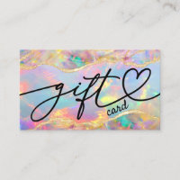 certificado de regalo opal colorido