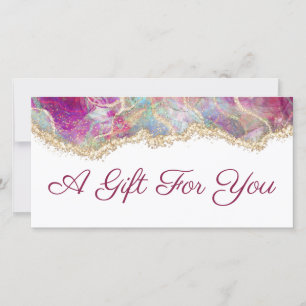 Certificado de regalo opal de Fuchsia