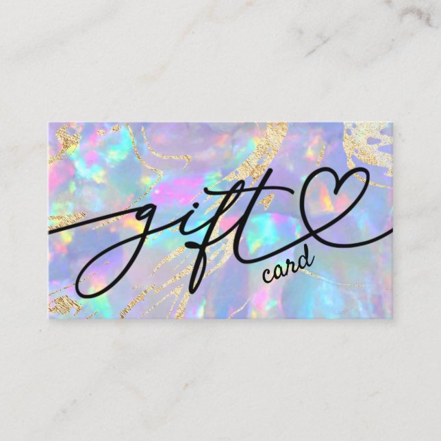 certificado de regalo opal púrpura (Anverso)