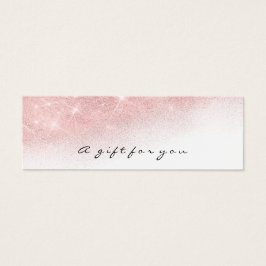 Certificado de regalo Oro Rosa Láceos Maquillaje O