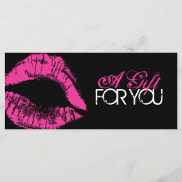 Certificado de regalo para artistas de maquillaje 