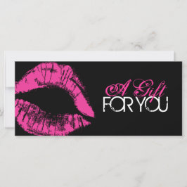 Certificado de regalo para artistas de maquillaje 