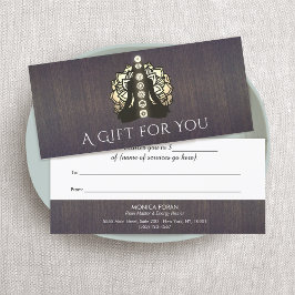 Certificado de regalo para curanderos de Reiki Mas