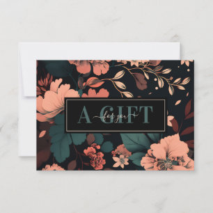 Certificado de regalo para empresas de belleza flo