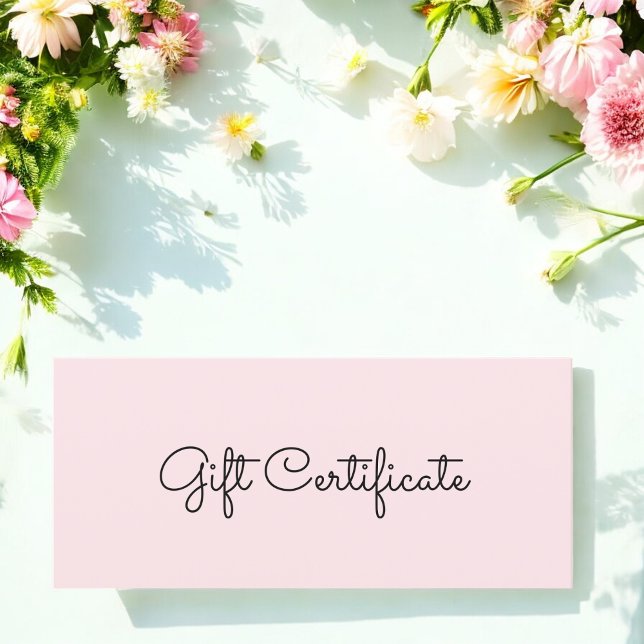 Certificado de regalo para empresas de belleza ros (Subido por el creador)
