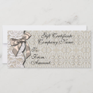 Certificado de regalo para empresas de crema y enc