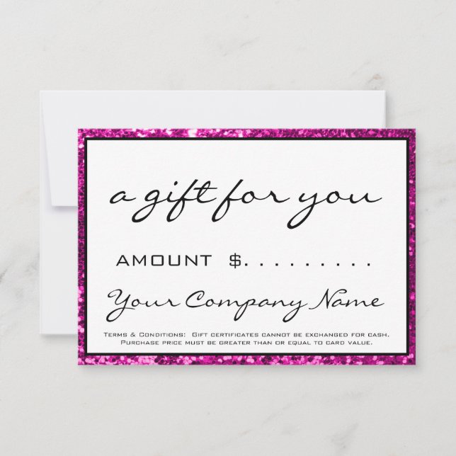 Certificado de regalo para empresas Logotipo de co (Anverso)