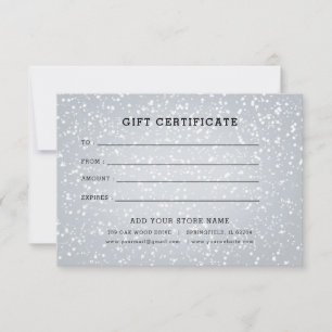Certificado de regalo para empresas minimalistas c