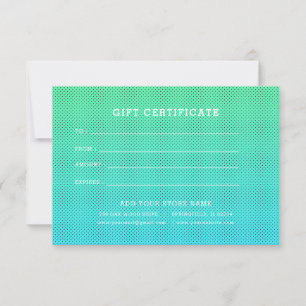 Certificado de regalo para empresas minimalistas c