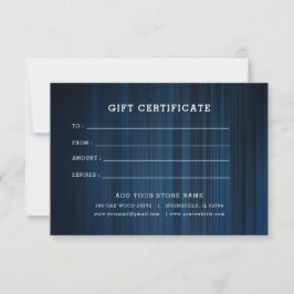 Certificado de regalo para empresas minimalistas c