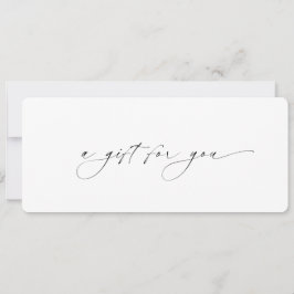 Certificado de regalo para empresas minimo elegant