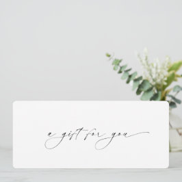 Certificado de regalo para empresas minimo elegant