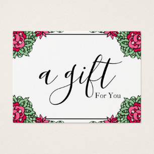 Certificado de regalo para empresas sencillo y mod