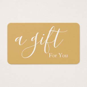 Certificado de regalo para empresas sencillo y mod