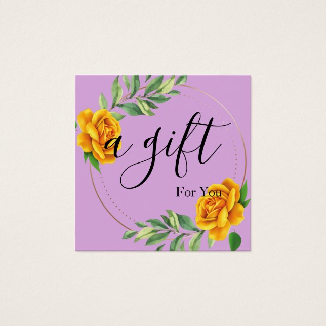 Certificado de regalo para empresas sencillo y mod (Anverso)