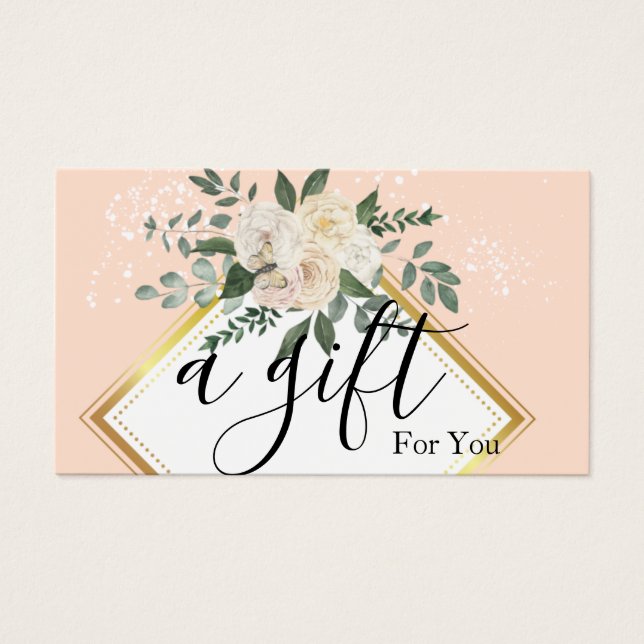 Certificado de regalo para empresas sencillo y mod (Frente)