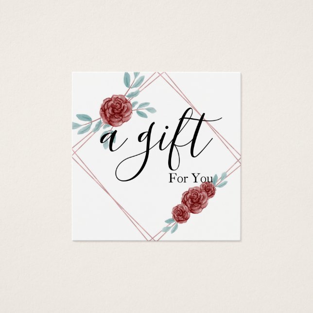 Certificado de regalo para empresas sencillo y mod (Anverso)