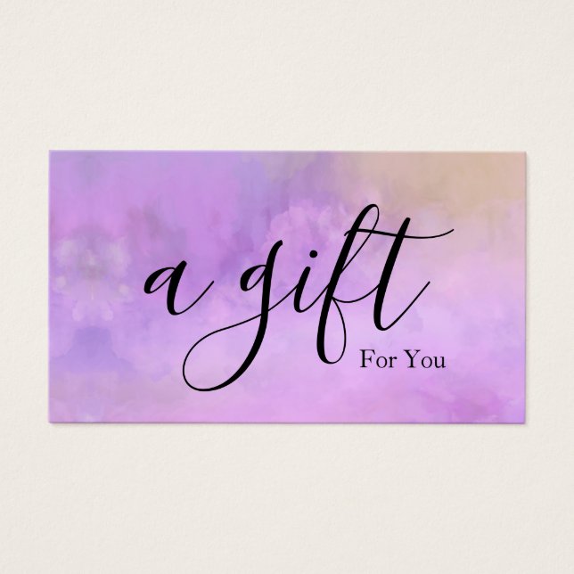 Certificado de regalo para empresas sencillo y mod (Frente)