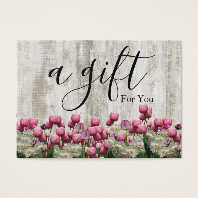 Certificado de regalo para empresas sencillo y mod (Frente)