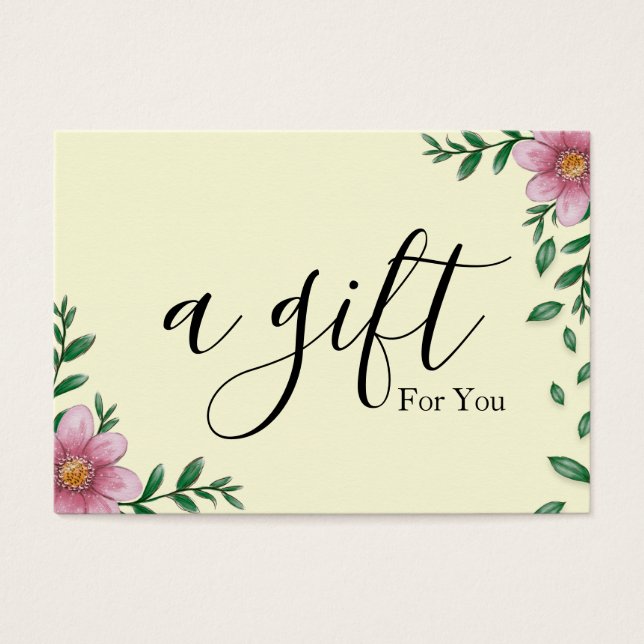 Certificado de regalo para empresas sencillo y mod (Frente)