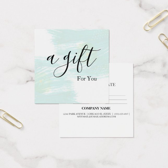 Certificado de regalo para empresas sencillo y mod (Oficina)