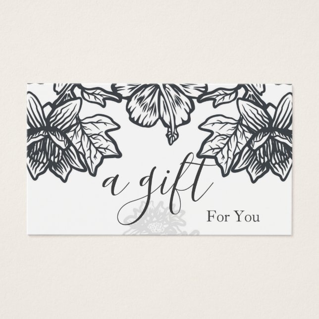 Certificado de regalo para empresas sencillo y mod (Frente)