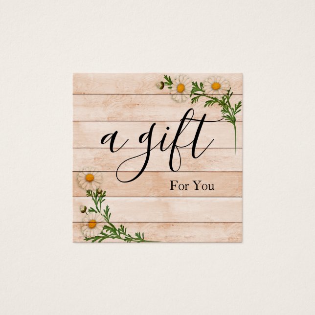 Certificado de regalo para empresas sencillo y mod (Anverso)