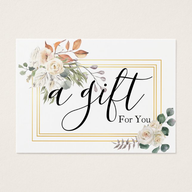 Certificado de regalo para empresas sencillo y mod (Frente)