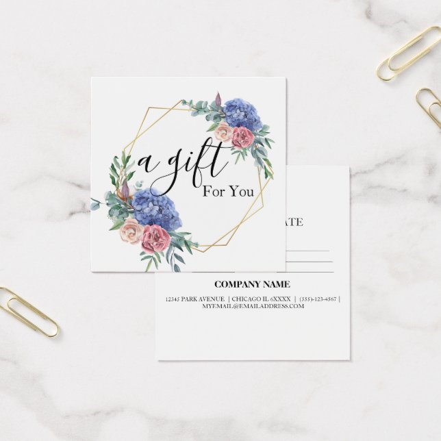 Certificado de regalo para empresas sencillo y mod (Oficina)