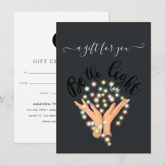 Certificado de regalo para Navidades corporativos (Anverso / Reverso)