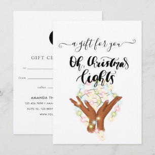 Certificado de regalo para Navidades corporativos