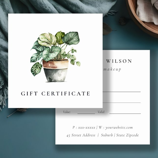 Certificado de regalo para plantas de moda Pott Le (Subido por el creador)