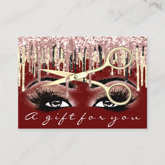 Certificado de regalo Peluquería Rosa de Borgoña (Anverso)