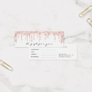 Certificado de regalo Perfora Maquillaje Blanco es