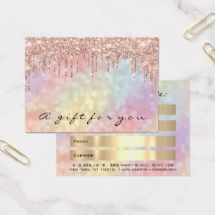 Certificado de regalo Perfora Maquillaje Holográfi