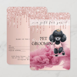 Certificado de regalo Perro Grooming Mascota Vet B