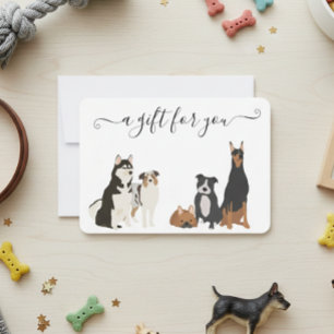 Certificado de regalo Perro Grooming Mascota Vet B