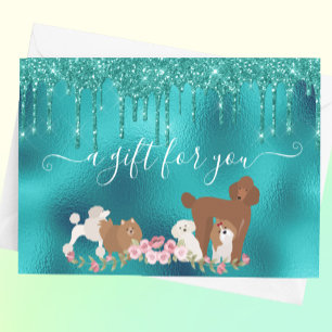 Certificado de regalo Perro Grooming Mascota Vet B