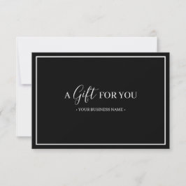 Certificado de regalo personalizado del marco de l