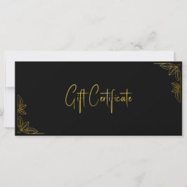 Certificado de regalo personalizado para negocios