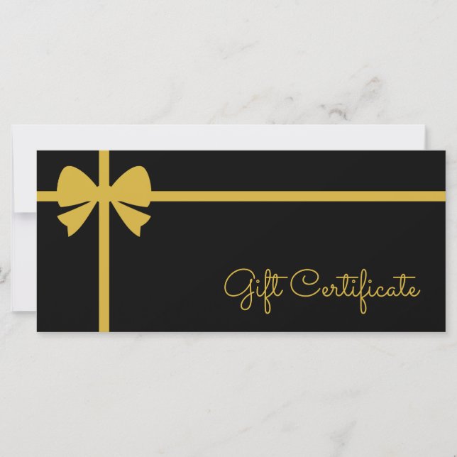 Certificado de regalo personalizado para negocios (Anverso)