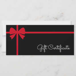 Certificado de regalo personalizado para negocios