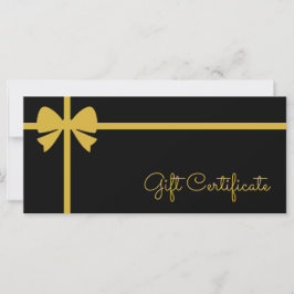 Certificado de regalo personalizado para negocios