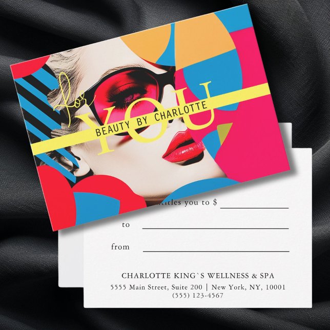 CERTIFICADO DE REGALO| por ti (GIFT CERTIFICATE| for you, business, beauty,salon)