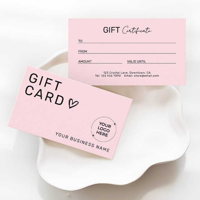 Certificado de regalo promocional para negocios de (Subido por el creador)