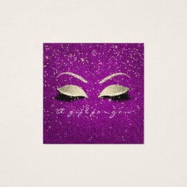 Certificado de regalo Purpurina de oro cae maquill