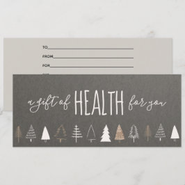 Certificado de regalo quiropráctico para Navidades