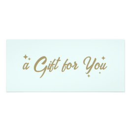 Certificado de regalo retro ligero azul moderno