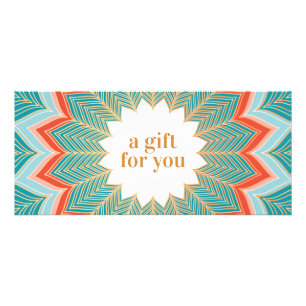 Certificado de regalo retro vintage
