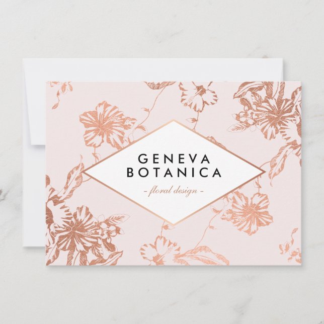 Certificado de regalo rosa de color Rosa dorado (Anverso)